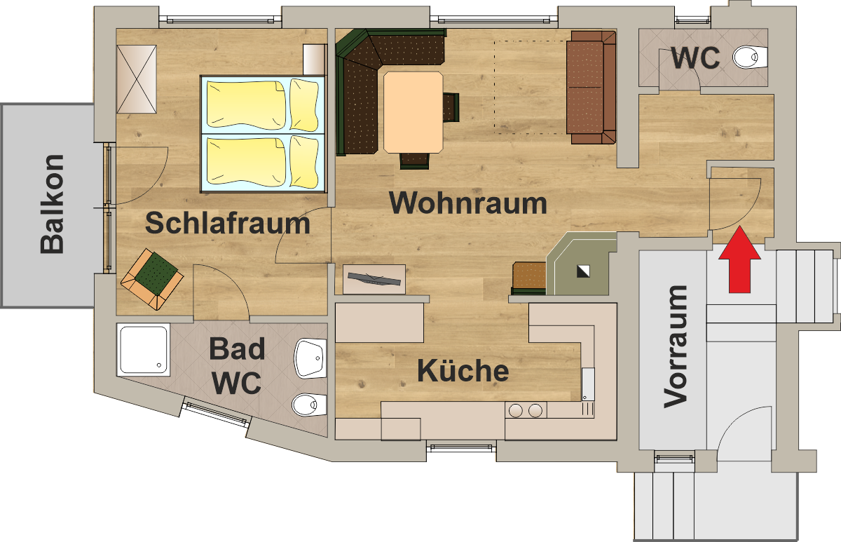 Grundriss Appartement 10