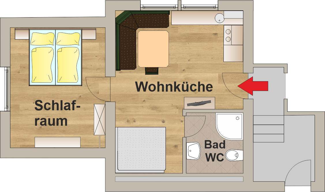 Grundriss Appartement 20