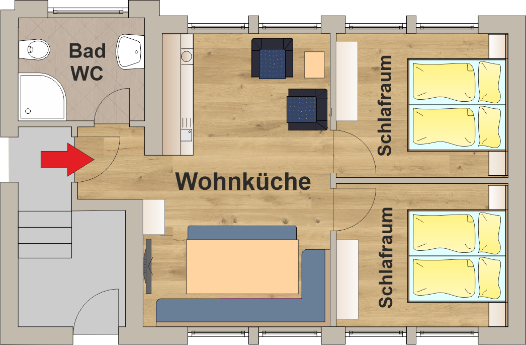 Grundriss Appartement 30